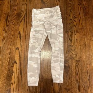 Athleta white camo leggings. Size 4.